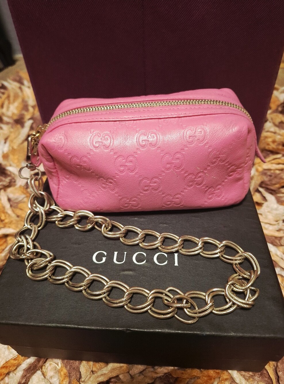 Gucci Momogram Bag Pouch